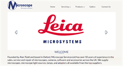 Desktop Screenshot of microscopeservices.co.uk